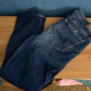 American eagle distressed hi rise jegging 12